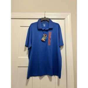 Member's Mark Men's Jacquard UPF 50 Moisture Wicking Performance Polo XL Blue